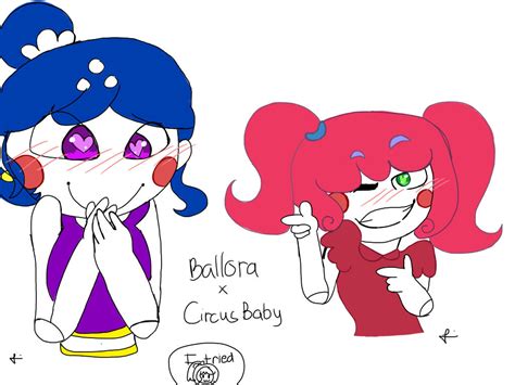 Circus Baby X Ballora Ballora And Circus Baby By Melissapeach On