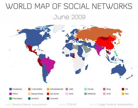 Facebook's Dominance Worldwide...Mapped.