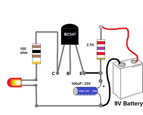 Simple 12v Led Flasher Circuit Diagram