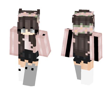 Download Cute Cat Girl Minecraft Skin for Free. SuperMinecraftSkins