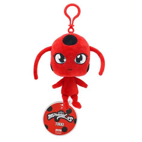 Buy Miraculous Ladybug - Kwami Lifesize Tikki 5-inch Ladybug Plush Clip ...