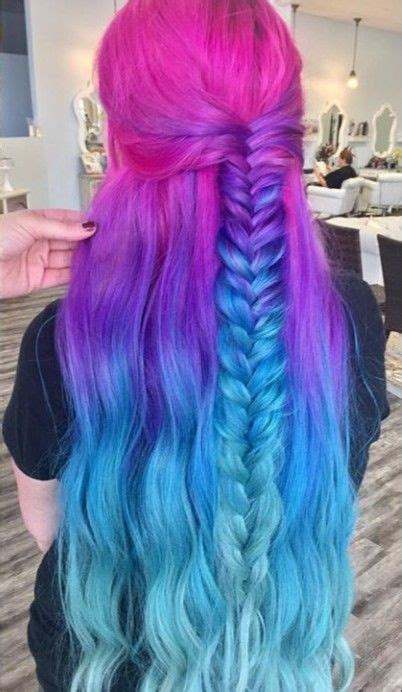 Pink purple blue hair | Blue ombre hair, Blue and pink hair, Purple ...