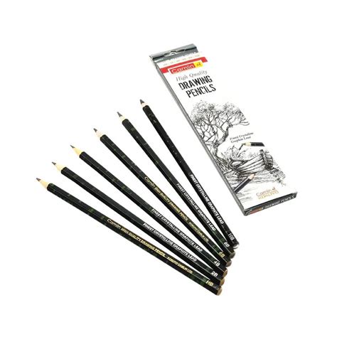 Camlin 6 Drawing Pencils Set of 6 - HB, 2B, 4B, 6B, 8B, 10B – Bhav Shop