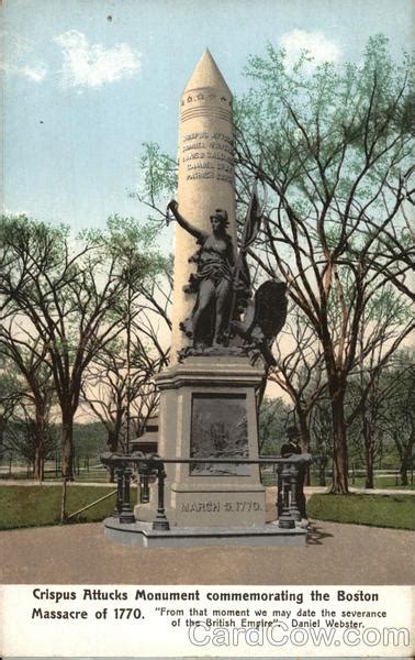 Crispus Attucks Monument Boston, MA Postcard