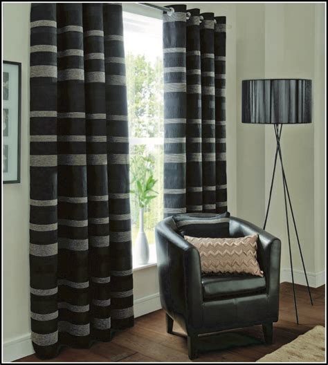 Beige And Black Striped Curtains - Curtains : Home Design Ideas # ...