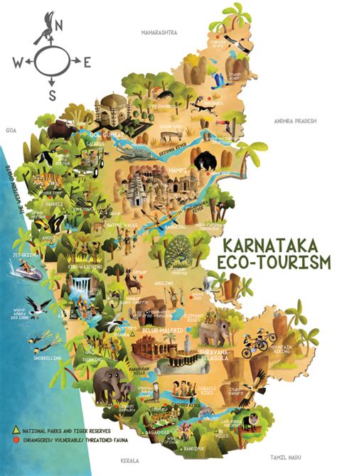 Green Humour: Karnataka Ecotourism Map