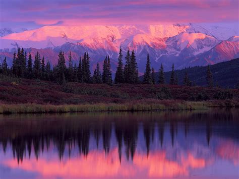 Wonder Lake and Alaska Range at Sunset Denali National Park Alaska ...