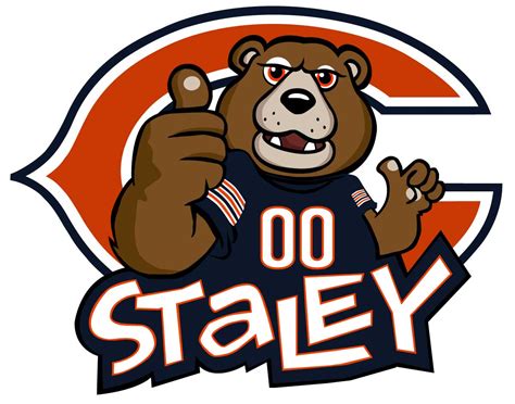 Staley Da Bear, Chicago Bears Mascot [Logo] - NFL DESIGNS