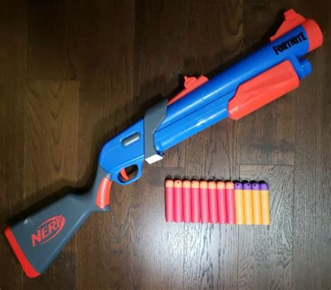 NERF FORTNITE TS-1 Tactical Shotgun Blaster Bossmerg-12 Pump Tested ...