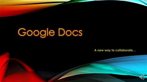 Google docs presentation | PPT