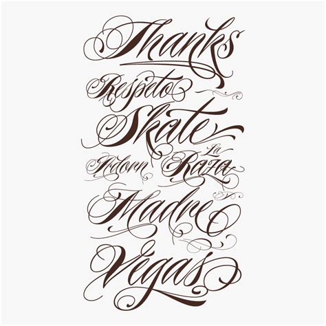 Tattoo Lettering Fonts, HD Png Download - kindpng