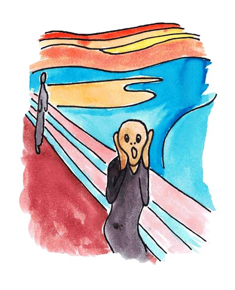 Recreate Munch's The Scream With Your Kids - Layers of Learning