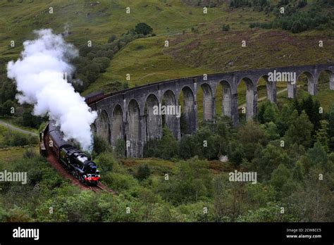 Jacobite Steam Train Stock Photo - Alamy