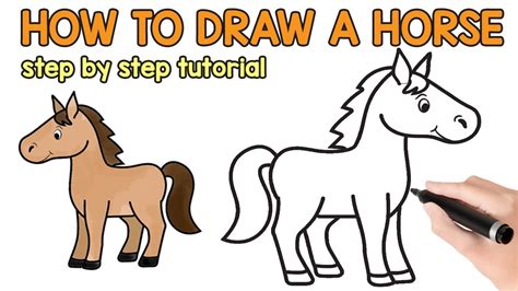 Easy Horse Drawings For Kids