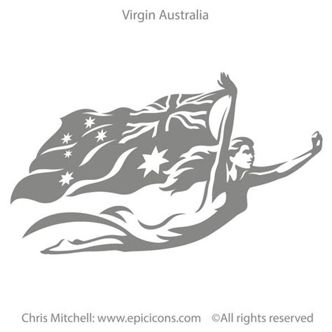 Virgin Australia - Flying Lady Logo Brand Icon | Epicicons