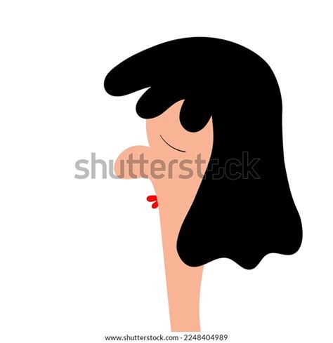 Portrait Woman Young Girl Profile Face Stock Illustration 2248404989 ...