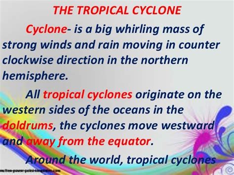 Tropical Cyclones (Science V )