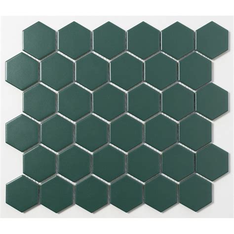 Green Hexagon Tiles - Green Porcelain Hexagon Mosaic Tile