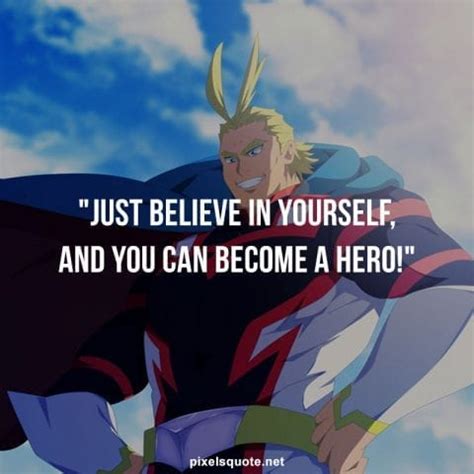 Best All Might Quotes from My Hero Academia | PixelsQuote.Net