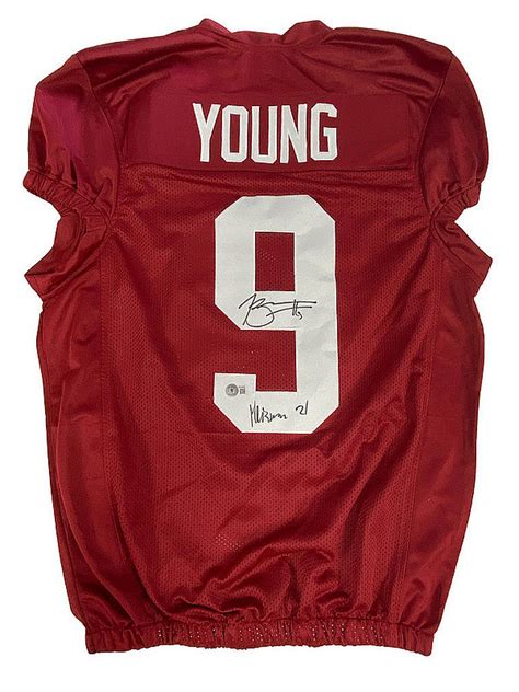 Bryce Young Autographed Signed Alabama Crimson Tide Custom Game-Cut #9 ...