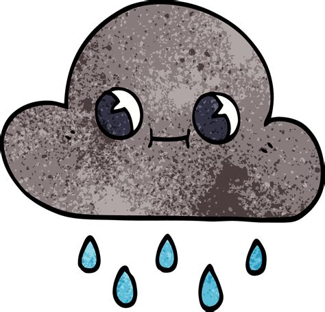 cartoon doodle rain cloud 12180784 Vector Art at Vecteezy