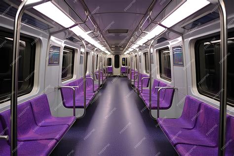 Premium AI Image | Metro train interior