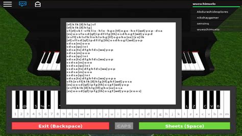 Roblox Piano Sheets Tutorial