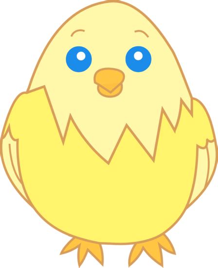 Cute Yellow Chick Clipart - Free Clip Art