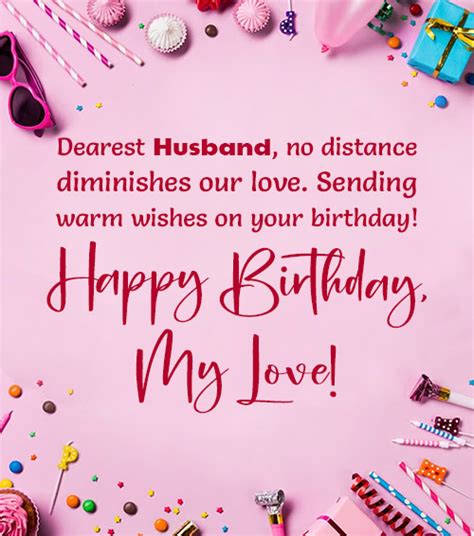 Long Distance Birthday Wishes For Husband - WishesMsg