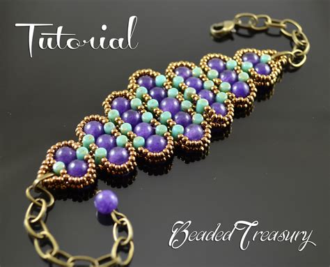 HISTORY - beadwoven bracelet tutorial, rulla bead pattern, seed bead ...