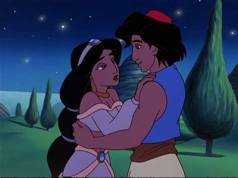 Image - Aladdin and Jasmine kiss attempt.jpg | Disney Wiki | FANDOM ...