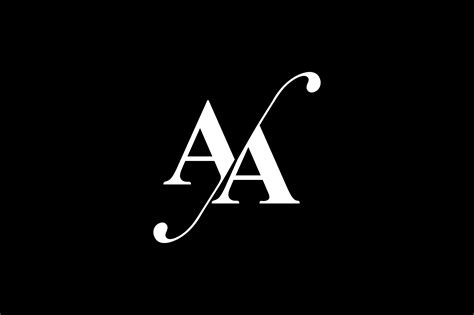 AA Monogram Logo design By Vectorseller | TheHungryJPEG.com