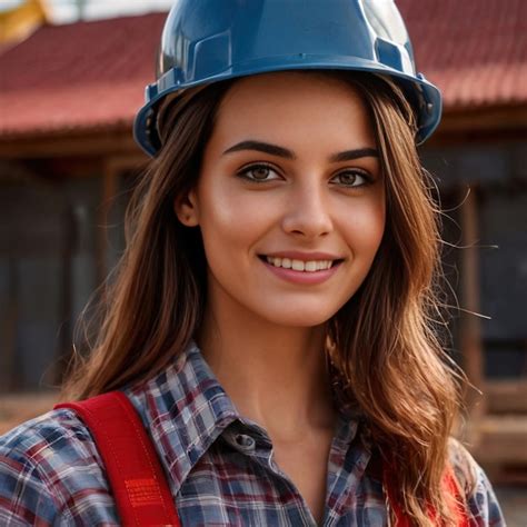 Premium Photo | Woman civil engineer with blueprints at construction ...