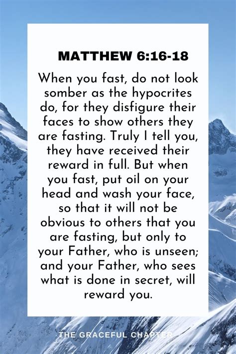 40 Bible Verses About Fasting - The Graceful Chapter