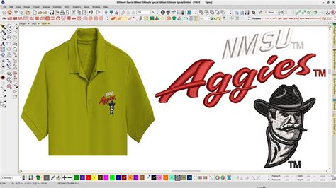 Nmsu Aggies Embroidery logo for Polo Shirt. | Polo shirt logo ...