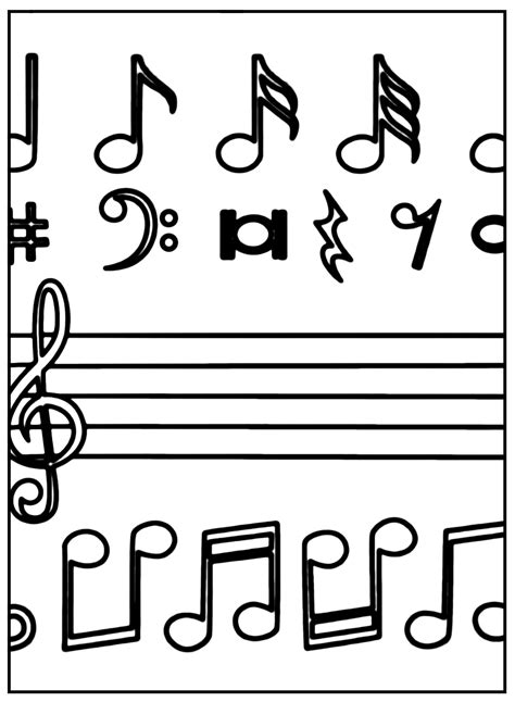 36 Music Notes Coloring Pages - ColoringPagesOnly.com