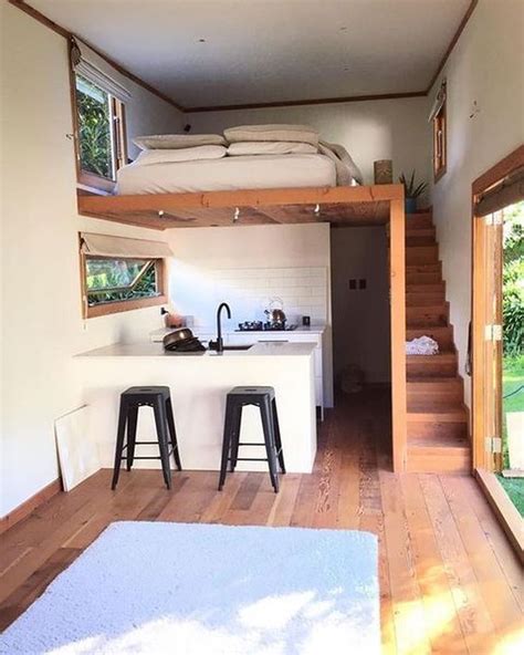 Rustic Tiny House Interior Design Ideas You Must Have 42 - TRENDECORS