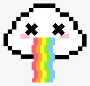 Clip Art Funny Pixel Art - Cute Rainbow Pixel Art, HD Png Download ...