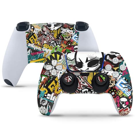 PlayStation 5 Controller Skin - Sticker Bomb Warrior – SkinsLegend