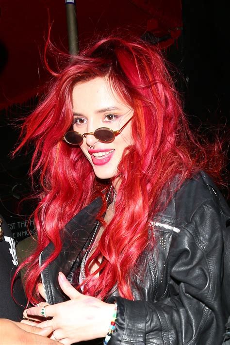 Bella Thorne Debuts Neon Red Hair | Teen Vogue