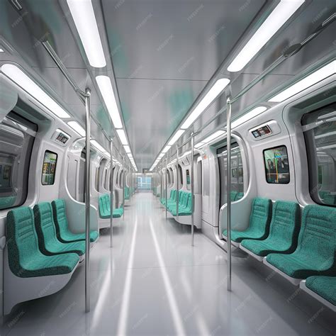 Premium AI Image | Metro train interior