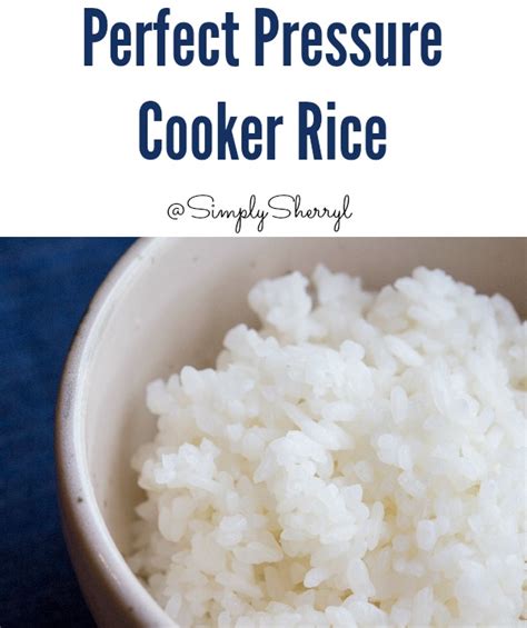 Perfect Pressure Cooker Rice | Simply Sherryl