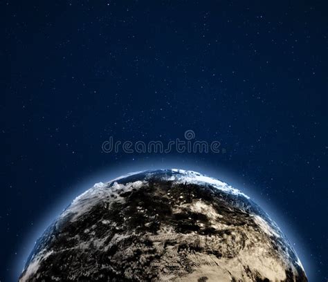 Planet Earth Clouds from Space Stock Illustration - Illustration of ...