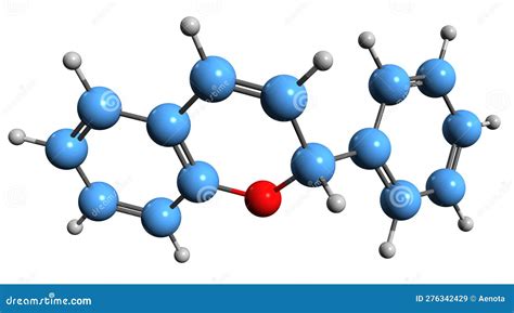 3D Image of Anthocyanidin Skeletal Formula Stock Illustration ...