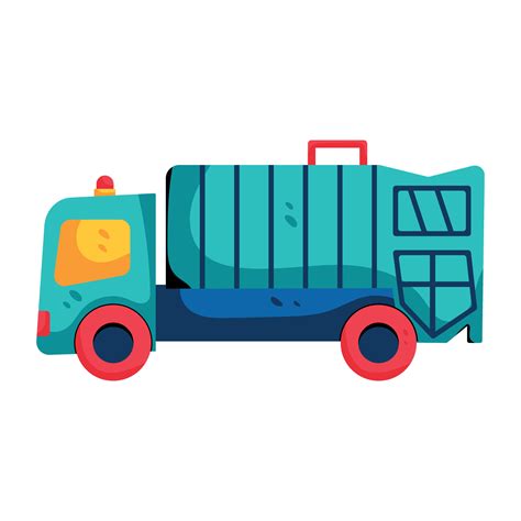 Trendy Garbage Truck 26938467 Vector Art at Vecteezy