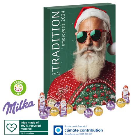 Personalised Milka Gourmet Advent Calendar - Distinctive Confectionery