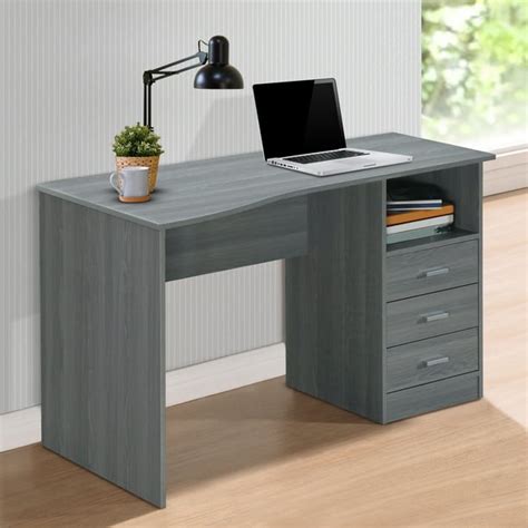 Techni Mobili Classic Computer Desk with Drawers, Grey - Walmart.com ...