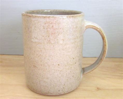 large white pottery coffee mug 20 oz