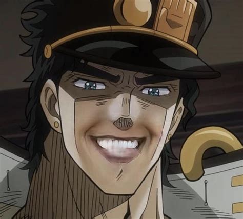 Jotaro smiling : r/cursedjojo