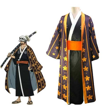 One Piece Wano Country Arc Trafalgar Water Law Kimono Outfit Cosplay ...